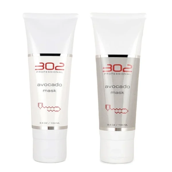 302 Skincare Avocado Mask in regular (White label) & unscented (Gray label)