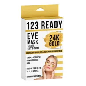 ZAQ 24K Gold Lift & Firm 123 Ready Eye Mask 5 pair box